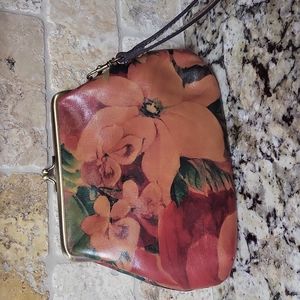 Patricia Nash Multi Floral Savena Wristlet